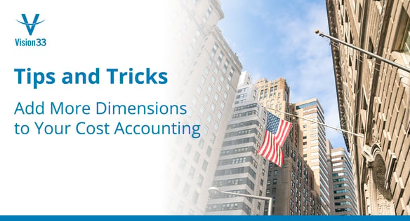 Add dimensions to cost accounting - finance/accounting 