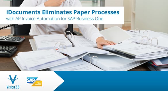 iDocuments eliminates paper processes for A/P vendor outgoing payments
